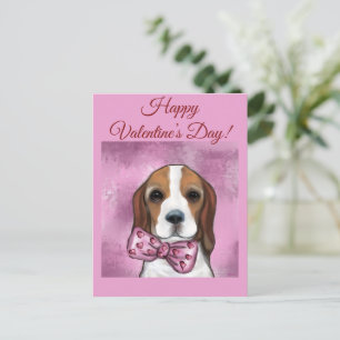 VALENTIJNSE BEAGLE BRIEFKAART