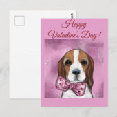 VALENTIJNSE BEAGLE BRIEFKAART (Voorkant / Achterkant)