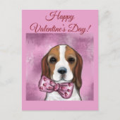 VALENTIJNSE BEAGLE BRIEFKAART (Voorkant)