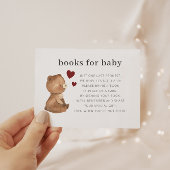 Valentijnse Beer Boeken voor Baby Informatiekaartje
