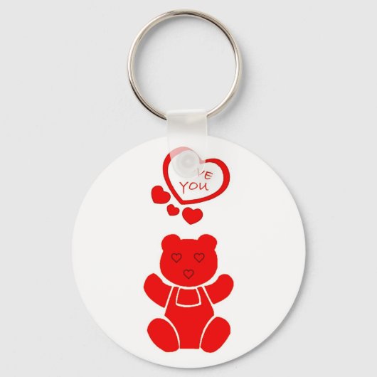 Valentijnse Beer Sleutelhanger (Voorkant)