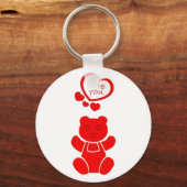 Valentijnse Beer Sleutelhanger (Voorkant)
