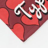 Valentijnse beugels voor Afrikaanse Cupid-tapes Fleece Deken (Hoek)