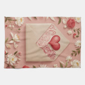 Valentijnse bloei theedoek (Horizontaal)
