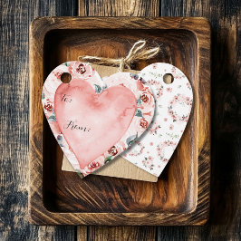 Valentijnse  Bloemen Hartvormig Cadeau Bedankjes Labels