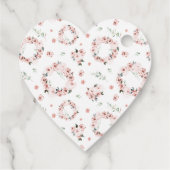 Valentijnse Bloemen Hartvormig Cadeau Bedankjes Labels (Achterkant)