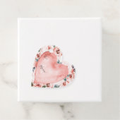 Valentijnse Bloemen Hartvormig Cadeau Bedankjes Labels (In situ)