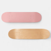Valentijnse Blush Roze vaste stof Persoonlijk Skateboard (Horizontaal)