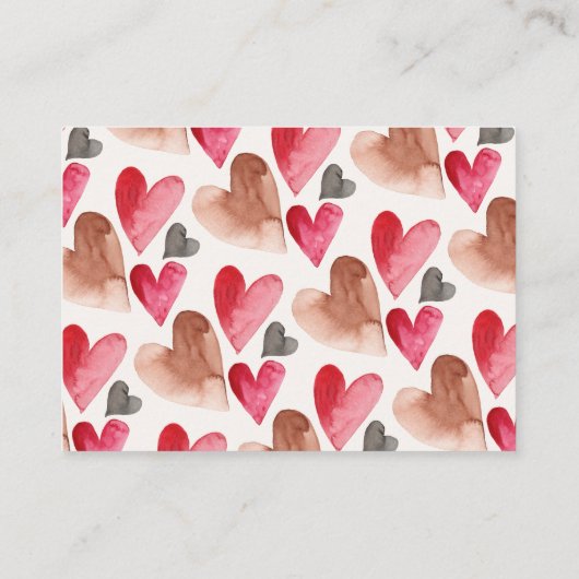 Valentijnse boeken voor Baby Informatiekaartje (Achterkant)