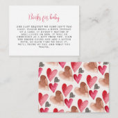 Valentijnse boeken voor Baby Informatiekaartje (Voorkant / Achterkant)