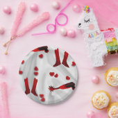 Valentijnse Borden van western partijpapier of bru Papieren Bordje (Feest)