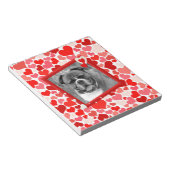Valentijnse  Boxer Dog Hearts Notitieblok (Schuin)