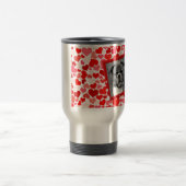 Valentijnse  Boxer Dog Hearts Reisbeker (Center)