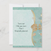 Valentijnse Boyvriend Blauwgroen Blue Gold Elephan (Achterkant)