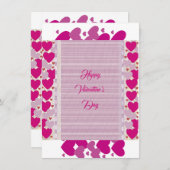 Valentijnse Boyvriend Paars Hearts Romantic Quote (Voorkant / Achterkant)