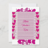 Valentijnse Boyvriend Paars Hearts Romantic Quote (Voorkant)