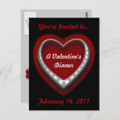 Valentijnse Briefkaart Uitnodigen (Voorkant / Achterkant)