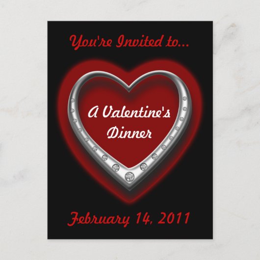 Valentijnse Briefkaart Uitnodigen (Voorkant)