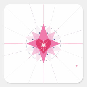 Valentijnse bruiloft, sticker ter illustratie
