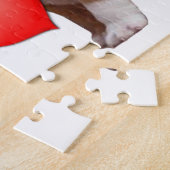 Valentijnse bulldog puppy legpuzzel (Zijkant)