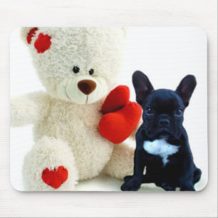 Valentijnse Bulldog puppy mousepad Muismat