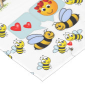 Valentijnse bumblebei met tablecloth Runner Korte Tafelloper (Hoek)