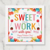 Valentijnse  Cadeaubonnen Labels (Voorkant)