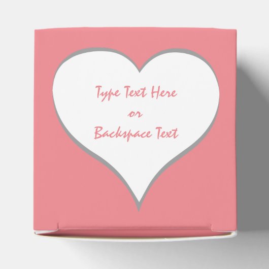 Valentijnse cadeaudoos voor persoonlijke liefdesca bedankdoosjes (Bovenkant)