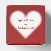 Valentijnse cadeaudoos voor persoonlijke liefdesca bedankdoosjes (Bovenkant)