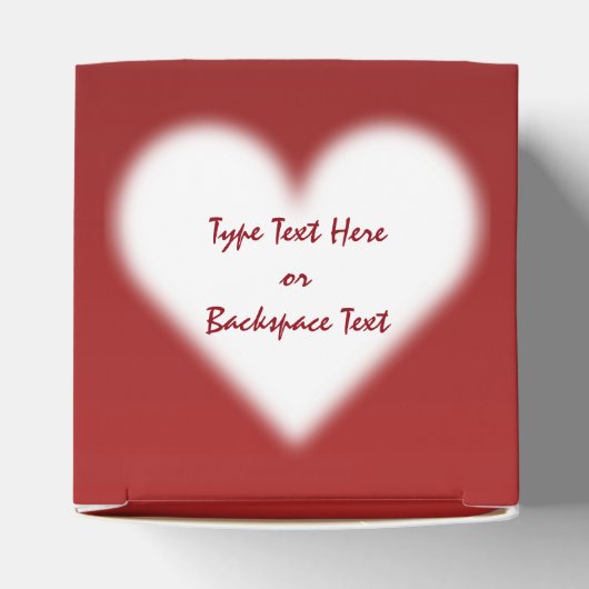 Valentijnse cadeaudoos voor persoonlijke liefdesca bedankdoosjes (Bovenkant)