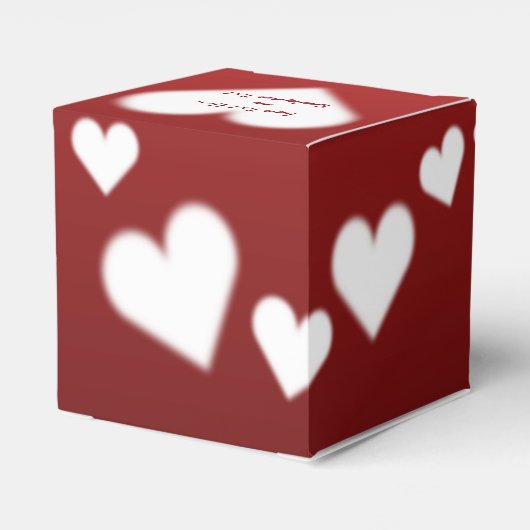 Valentijnse cadeaudoos voor persoonlijke liefdesca bedankdoosjes (Achterkant)