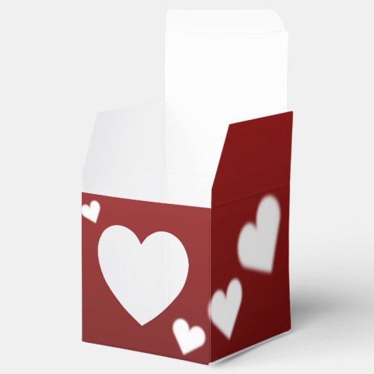 Valentijnse cadeaudoos voor persoonlijke liefdesca bedankdoosjes (Geopend)