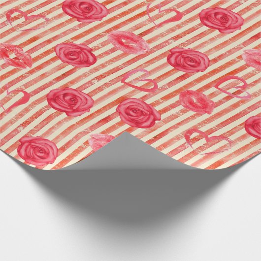  Valentijnse  Cadeaupapier (Hoek)