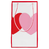 Valentijnse cadeautas met rode en roze harten (Voorkant)