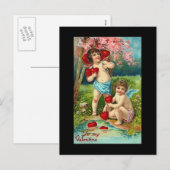  Valentijnse Cherubs Feestdagenkaart (Voorkant / Achterkant)