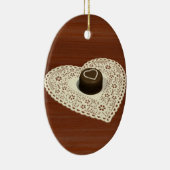 Valentijnse chocolade keramisch ornament (Rechts)