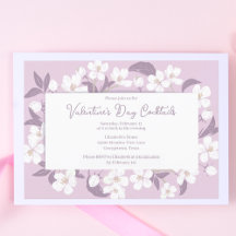 Valentijnse cocaïne Pink Floral Galentines