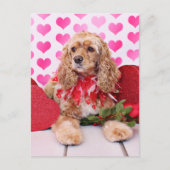 Valentijnse - Cocker Spaniel - Bella Feestdagenkaart (Voorkant)