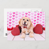 Valentijnse - Cocker Spaniel - Hertog Feestdagenkaart (Voorkant / Achterkant)