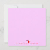 Valentijnse cocktail Party Kaart (Achterkant)