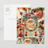  Valentijnse  collage Feestdagenkaart (Voorkant / Achterkant)