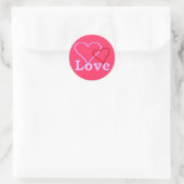 Valentijnse Collecties Ronde Sticker (Tas)