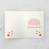 Valentijnse 'Commission for Twins Chicks Hearts Ba Feestdagen Kaart (Binnen)