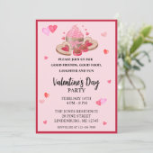 Valentijnse Cupcakes, koekjes en Sweets Party Kaart (Staand voorkant)