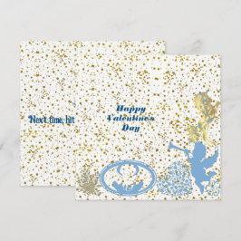 Valentijnse Cupid Blue Sparkle Romantic Cute
