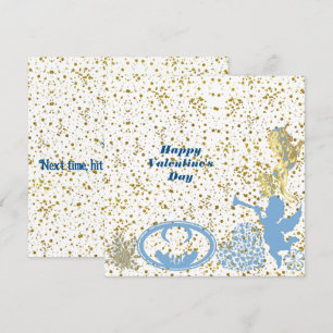 Valentijnse Cupid Blue Sparkle Romantic Cute