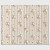 Valentijnse cupid-engel in wit en goud_kleiner cadeaupapier (Vlak)