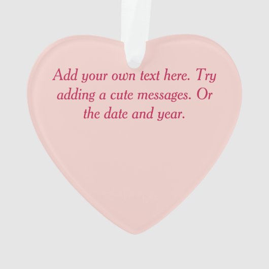 Valentijnse Cupid Love Rainbow Hearts Funny Cute Ornament (achterkant)