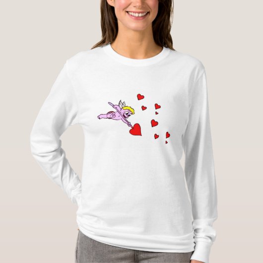 Valentijnse Cupid T-Shirt (Voorkant)