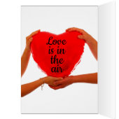Valentijnse Dag 2025 Liefde is in de lucht Kaart (Binnen (Links))